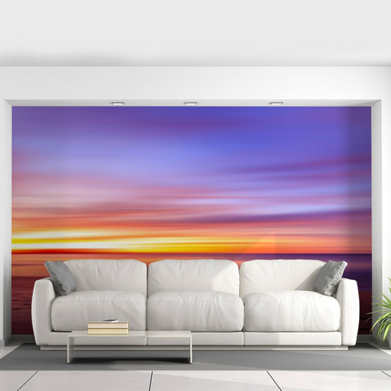 Sunset Wallpaper Decals - Peel Stick Nature Photo Self Adhesive Mural Wall Paper Decal - Vinyl Stickers Murals For Bedroom Sticker Decor