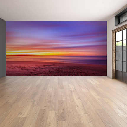 Sunset Wallpaper Decals - Peel Stick Nature Photo Self Adhesive Mural Wall Paper Decal - Vinyl Stickers Murals For Bedroom Sticker Decor