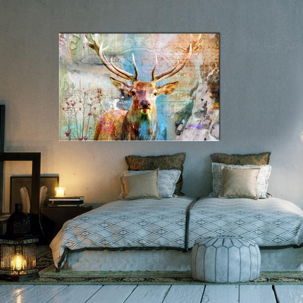 Quadro - Deer on Wood