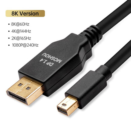 2022 New DP 1.4 Cables Displayport to DP to mini DP Support 8K 60Hz 4K 144Hz/120Hz 2K 165Hz 32.4Gbps HDR video cable