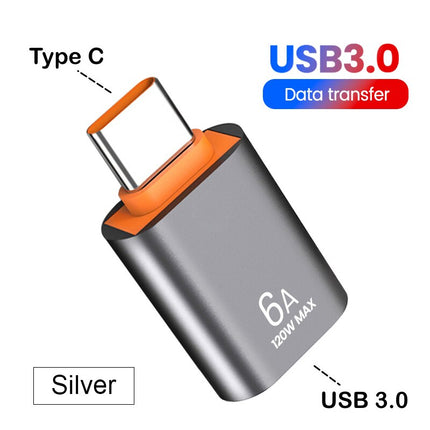 1/3PCS 6A Type C To USB 3.0 OTG Adapter USB C Female To USB Male Data Converter For Samsung Xiaomi MacBook Pro USBC Connector