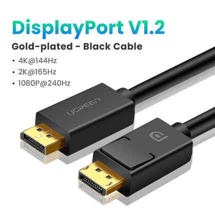 Ugreen 8K DisplayPort 1.4 Cable for TV 4K 144/165Hz 32.4Gbps DisplayPort to DP for PC Computer Gaming Monitor Projector DP Cable