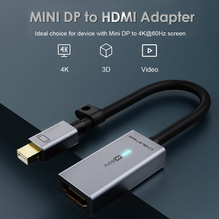 CABLETIME Mini DisplayPort to 4K HDMI Adapter Mini DP to HDMI LED Converter for MacBook Pro Air iMac projector C206
